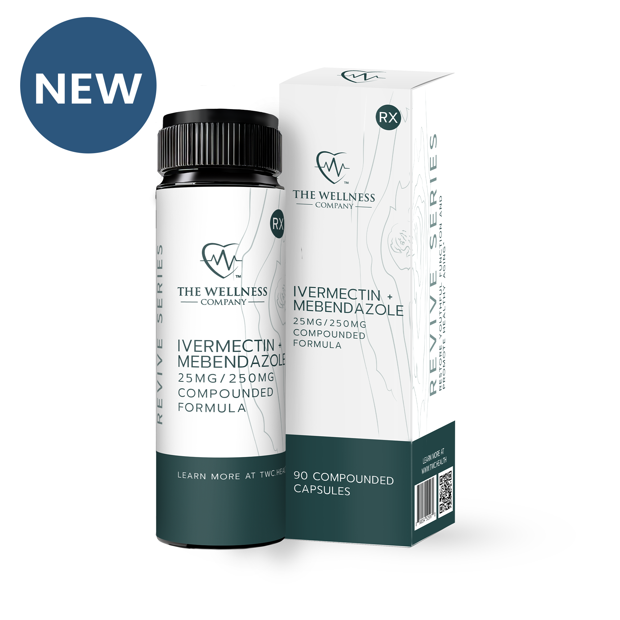 Ivermectin & Mebendazole Parasite Cleanse Capsules (90ct)