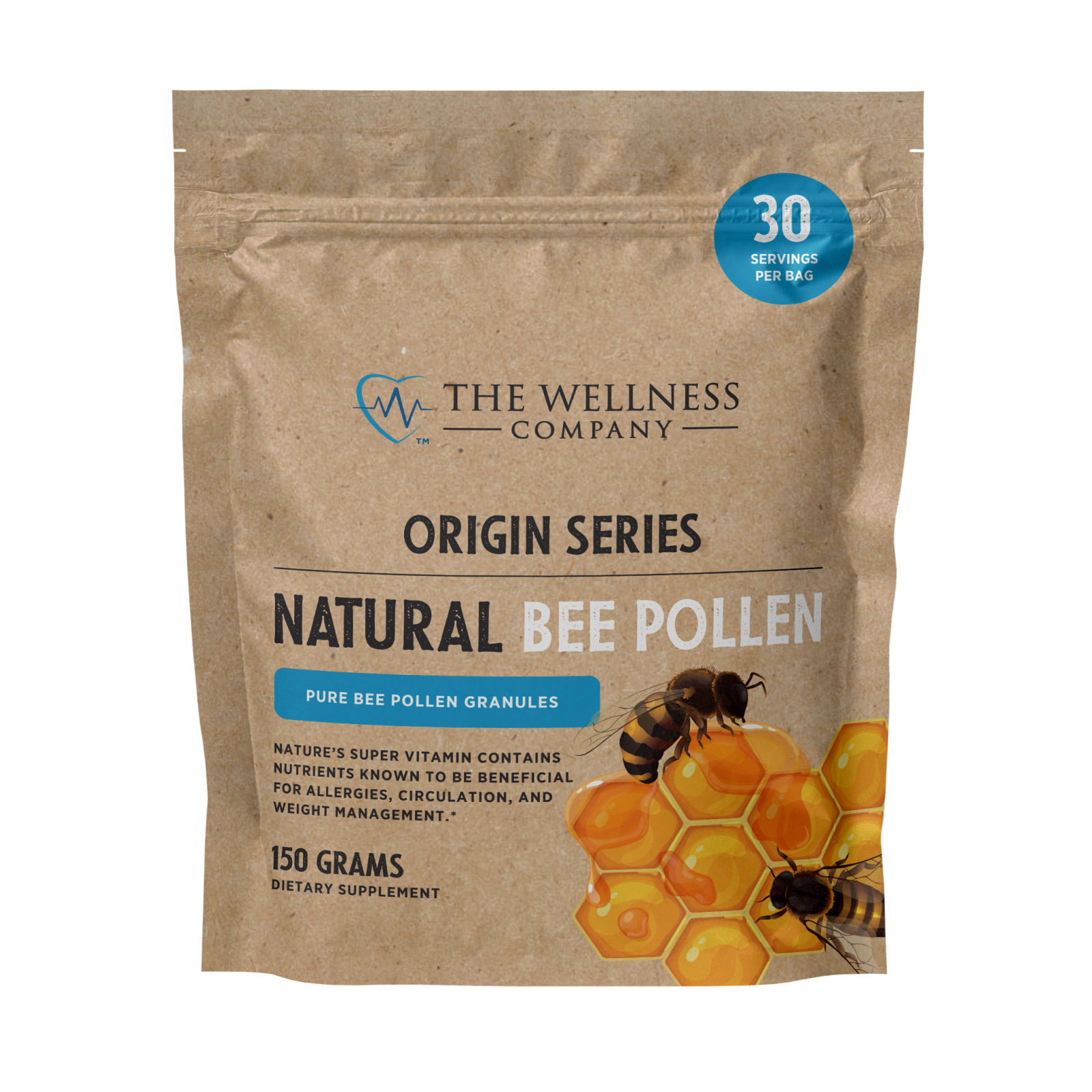 Organic Bee Pollen Granules - Raw, Natural Superfood for Gut Health
