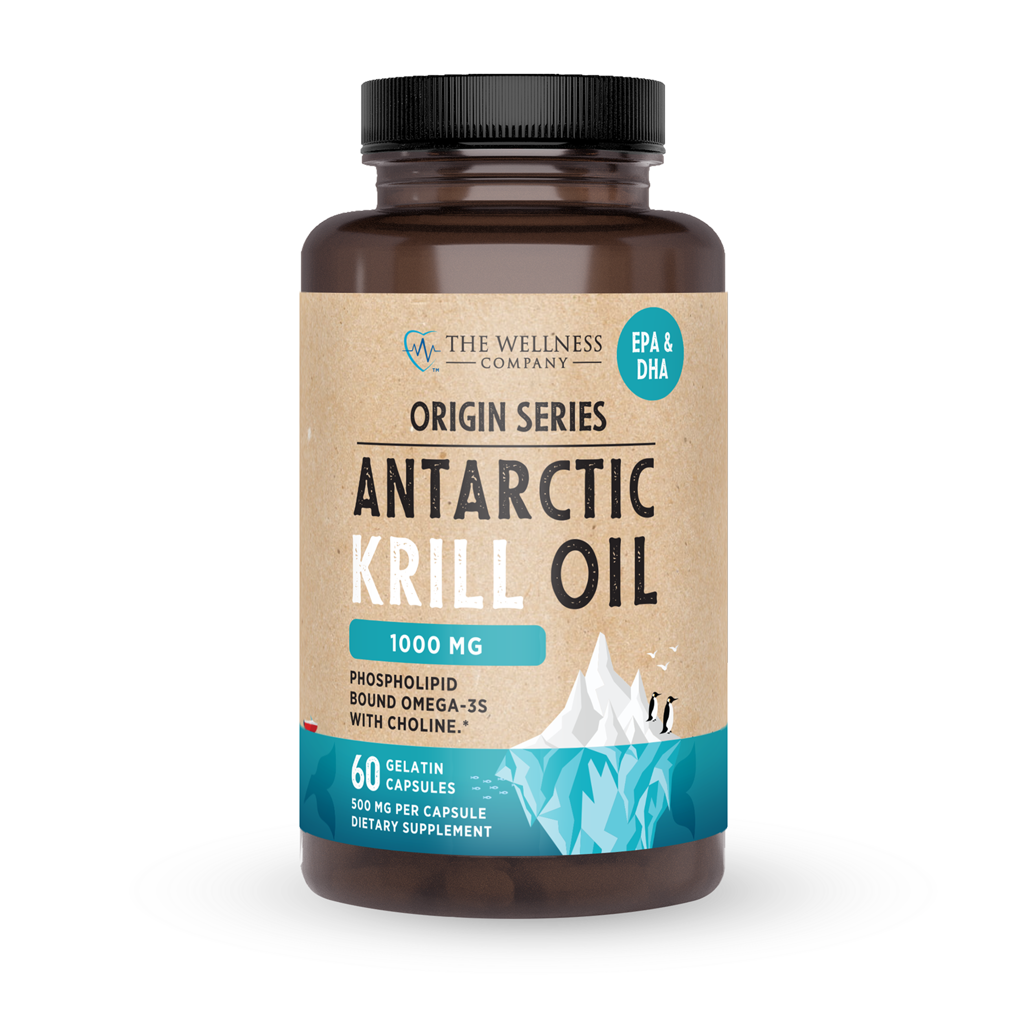 Premium Antarctic Krill Oil with Omega-3, DHA & EPA for Heart Health
