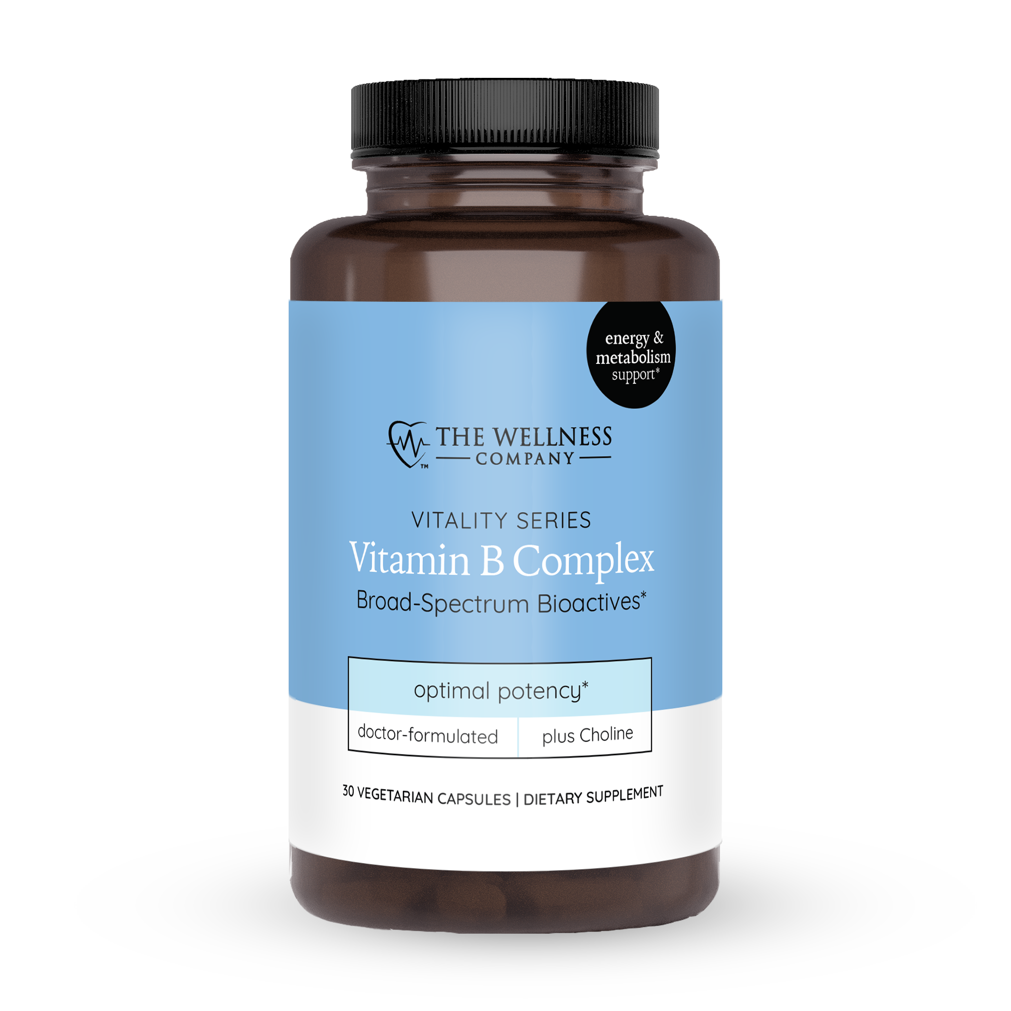 Bio-Active B-Complex Vitamin Supplement with Coenzymes – Vegan & Gluten Free