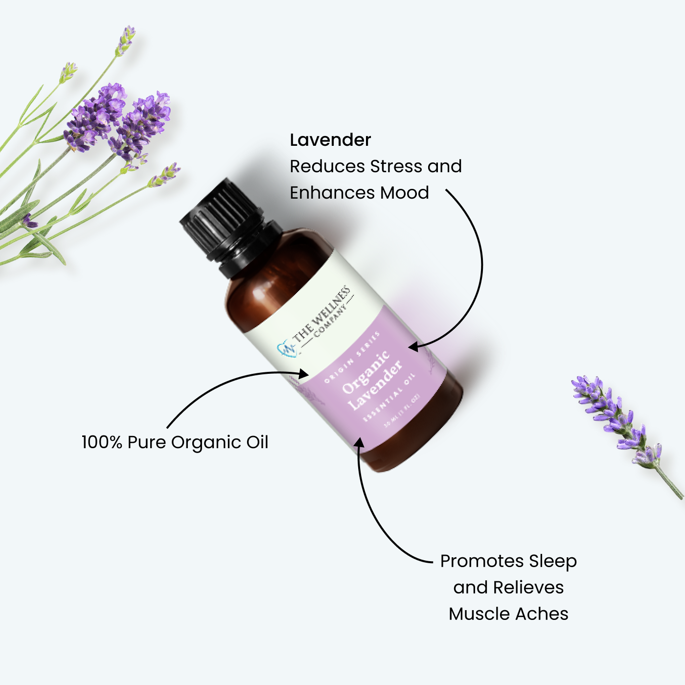 Lavender Essential Oil 30ml - Stress Relief & Mood Booster