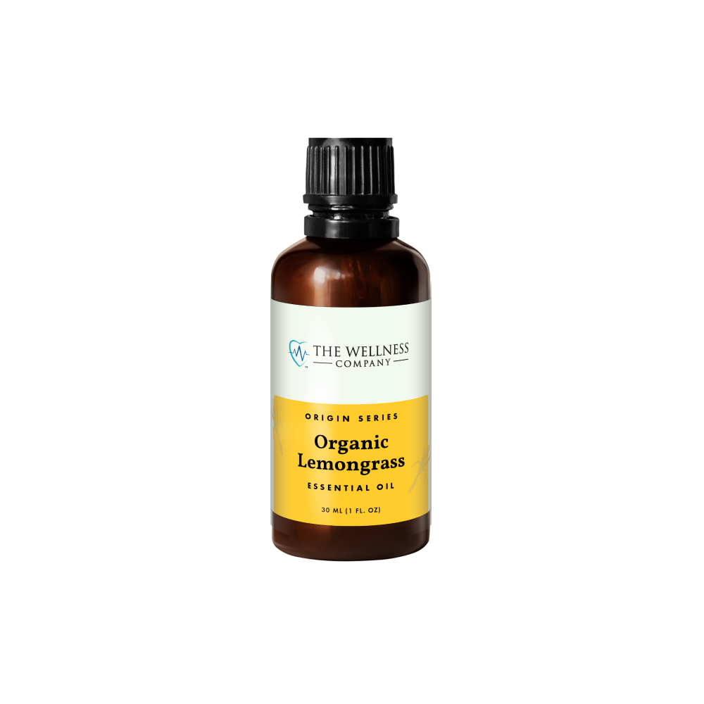 Organic Lemongrass Essential Oil 30ml - Energy & Detox Boost