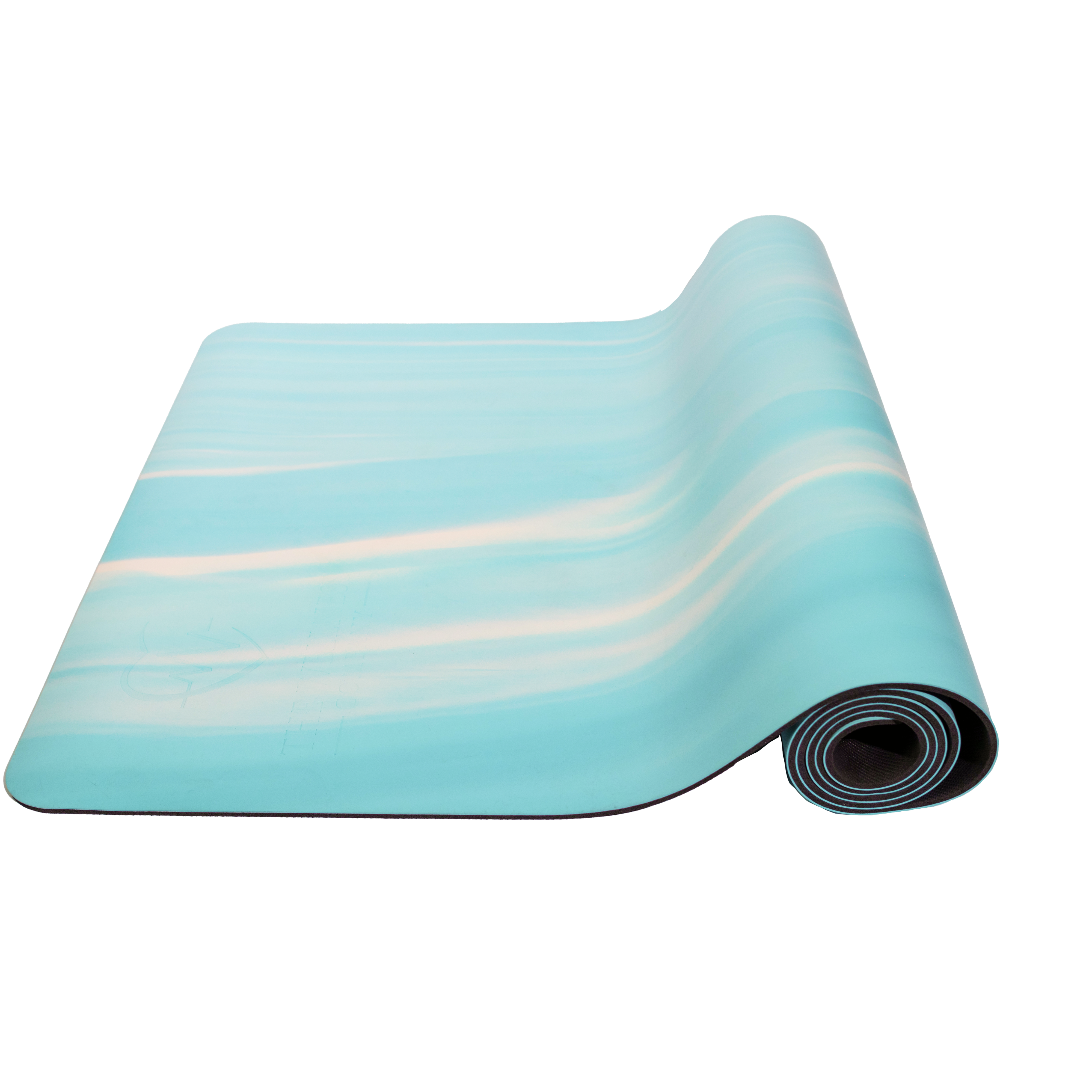 Eco-Friendly Yoga Mat with Cushioned Support - Blue & Pink
